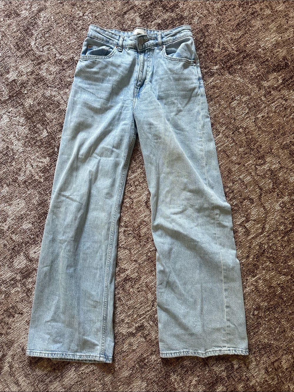 H&M Light Blue Wide-Leg Jeans size 6